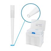 Wide Bore Pipette Tips, for LTS® SofTouch ULF™ and other low-force style pipettors, 1000uL, low-retention, sterile, non-filtered, wide orifice, 10 racks of 96 tips, 960/pk