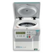 Hermle Z216M Microcentrifuge. Maximum speed: 15,000rpm (21,380xg); timer; 10 acceleration/deceleration profiles; microprocessor control; 24 x 1.5/2.0mL capacity. Rotor not included. 120V.