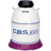 Series XC 34/18 Cryosystem - Comes with: Cryosystem Canister for XC 34/18; Roller Base, 18-Inch Diameter (for XC 33/22, 34/18, 32/8 Cryosystems, Lab 30 & Lab 50); Alarm, Model LA-2B Liquid Nitrogen Level Alarm.