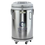 Model S-1500AB, Standard LN2 Container Including 2301 Autofill-Monitor System with Gas By-Pass and LN2 Hose. LN2 capacity: 145L; Usable Interior Height: 41", Interior Diam: 29"; Maximum 2mL Vial Capacity: 9,100; Maximum 50mL Bag Capacity: 434.