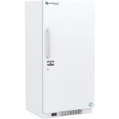 30 cu. ft. Standard Manual Defrost Laboratory Freezer with Natural Refrigerants. Adjustable temperature range: -15° C to -25° C. 110 - 120V AC, 15A breaker, NEMA 5-15 receptacle. Two (2) year parts and labor warranty, Five (5) year compressor parts warran