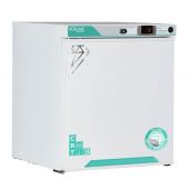 Corepoint Scientific White Diamond Series Controller Room Temperature Cabinet, 1 Cu. Ft., Free Standing, Solid Door, Left-Hinged