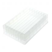 Multiple Cavity Reagent Reservoir, 8 Well, Trough Bottom, PP, Non-sterile