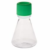 125mL Erlenmeyer Flask, Vent Cap, Plain Bottom, PC, Sterile, 1/Bag