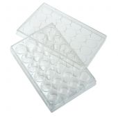 Celltreat® tissue culture plate with lids; 24-well; 1.93cm2 growth area; sterile; 1/pack - 100/case.