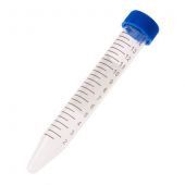 15mL Centrifuge Tube, Blue Cap; Sterile; 25/bag - 500/case.