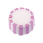 CAP ONLY, Screw Top Micro Tube Cap, Grip Cap With Integrated O-Ring, Purple, Non-sterile 500/Re-sealable Bag 1000