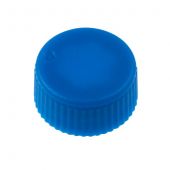 CAP ONLY, Screw Top Micro Tube Cap, O-Ring, Opaque, Blue, Non-sterile 500/Re-sealable Bag 1000