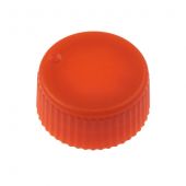 CAP ONLY, Screw Top Micro Tube Cap, O-Ring, Opaque, Orange, Non-sterile 500/Re-sealable Bag 1000