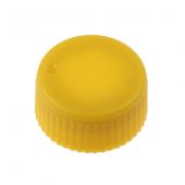 CAP ONLY, Screw Top Micro Tube Cap, O-Ring, Opaque, Yellow, Non-sterile 500/Re-sealable Bag 1000