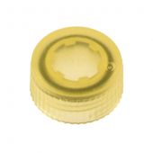 CAP ONLY, Screw Top Micro Tube Cap, O-Ring, Translucent, Yellow, Non-sterile 500/Re-sealable Bag 1000