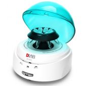 DLAB D1008 Mini Centrifuge with blue lid. Includes A8-2 rotor (8 x 1.5/2.0mL) and A04-PCR8 rotor (4 x PCR strips) and 0.2mL (SA02P2) & 0.5mL (SA05P2) adapters. Max. speed: 2,680 x g (7,000 rpm).