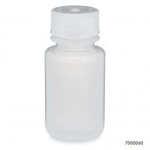Bottle, Wide Mouth, PP Bottle, Attached PP Screw Cap, 60mL, 12/Pack, PACK/12