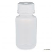 Bottle, Wide Mouth, LDPE Bottle, Attached PP Screw Cap, 60mL, 12/Pack, PACK/12