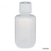 Bottle, Narrow Mouth, PP Bottle, Attached PP Screw Cap, 60mL, 12/Pack, PACK/12