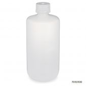 Bottle, Narrow Mouth, PP Bottle, Attached PP Screw Cap, 500mL, 12/Pack, PACK/12