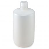 Bottle, Narrow Mouth, PP Bottle, Attached PP Screw Cap, 2 Litres (0.5 Gallons), EA