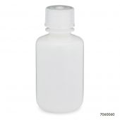 Bottle, Narrow Mouth, HDPE Bottle, Attached PP Screw Cap, 60mL, 12/Pack, PACK/12
