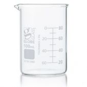 Beaker, Globe Glass, 800mL, Low Form Griffin Style, Dual Graduations, ASTM E960, 6/Box