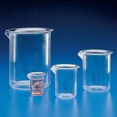Beaker, Diamond Essentials, Griffin Style, Low Form, Printed Graduations, PMP, 100mL, 12/Bag