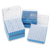 Cryo storage box, 81 place (9 x 9), polycarbonate, with hinged lid, 5/pk
