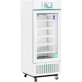 Touchscreen Glass Door Laboratory Refrigerator with Variable Speed Compressor 12 Cu. Ft. Adjustable temperature range: 2° C to 15° C. Three (3) year parts and labor warranty. Seven (7) year compressor warranty.