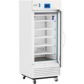 Premier Glass Door Pharmacy Refrigerator with Variable Speed Compressor 12 Cu. Ft.36°F to 46°F (2°C to 8°C). 110 - 120V AC, 15A breaker, NEMA 5-15 receptacle. Two (2) years parts and labor warranty, Seven (7) years compressor warranty
