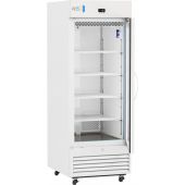 Standard Glass Door Pharmacy Refrigerator 26 Cu. Ft.36°F to 46°F (2°C to 8°C). 110 - 120V AC, 15A breaker, NEMA 5-15 receptacle. One (1) year parts and labor warranty, Seven (7) years compressor warranty