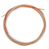 PEEK Tubing, 1/16" OD, Orange Stripe, 0.020" ID, 3M, each.