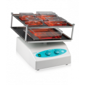 Labnet ProBlot Rocker 25XL with large single platform (30 x 30cm). Speed settings: 5 - 120 tilts/min; Timer: 0 - 2 hr or continuous; Motion: Rocking; Tilt range: Fixed 7°; Clearance between platforms: 3.5 in/9 cm; Maximum load: 11 lb/5 kg; Ambient operati