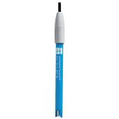 TruLine pH 26; pH electrode with temperature, single-junction, 3 in 1, gel electrolyte, epoxy shaft with 1-m cable, BNC connector, 1 banana plug, NTC 30 kOhm. Dimensions = 120 mm length; 12 mm OD.