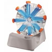 DLAB Scientific MX-RD-E Economic Rotator. Adjustable speed range: 0-80rpm. Including clip accessories 18900327/8/9 for 12 x 1.5mL, 15mL and 50mL tubes.