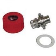 Bellco Glass, Inc - Stainless Steel Fitting w/Cap,12mm . (Each)