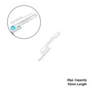 Exact Volume Transfer Pipette, 20uL, 53mm, sterile, 10 resealable bags of 500, 5000/cs