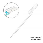 Exact Volume Transfer Pipette, 400uL, 115mm, sterile, 2 resealable bags of 500, 1000/cs