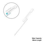 Exact Volume Transfer Pipette, 80uL, 96mm, sterile, 5 resealable bags of 500, 2500/cs