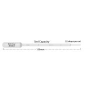 Transfer pipette, 5mL, large bulb, non-sterile, bulk pack, 250/pk