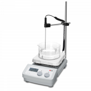 MS7-H550-Pro package 2. LCD Digital 7’’ Square Hotplate Magnetic Stirrer,glass ceramic hotplate, heating temperature up to 550°C. Includes: PT1000A + support clamp. USA plug,100V-120V/50Hz/60Hz