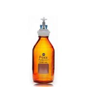 PUREGRIP® Universal HPLC Solvent Reservoir  Bottle Assembly, VersaCap® GL45, 1L Amber Reagent Bottle, 2 X Ports- OD Tube 3.2mm (1/8") & 1.6mm (1/16"), 1/EA