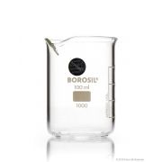 Borosil® Beakers, Low-Form, with Spouts, 100mL, 40/CS