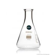 Borosil® Flasks, Erlenmeyer, Narrow Mouth, Beaded Rim, 100mL, 100/CS