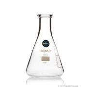 Borosil® Flasks, Erlenmeyer, Narrow Mouth, Ground Glass w/ Stoppers, 100mL, 24/29, 20/CS