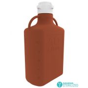 10L (2.5 GAL) Amber HDPE Carboy with VersaCap® 83mm, Double Bagged, Gamma Sterilized, 1/EA