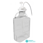 EZBio® Single Use Carboy Assembly, 20L,  PETG, VersaCap® 120mm, TPE Tubing w/ Dip Tube, Sterilized, 1/EA