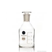 Borosil® Reagent Bottles Plain Narrow Mouth, Graduated I/C Glass Stopper 125 mL , 50/CS