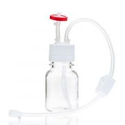 EZBio Single Use Assembly, Media Bottle, 125mL, PC, Vented with Tubing, 10/CS