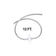Vactrap Tubing 12Ft, w/1/4" ID Tubing, 0.2 micron PTFE Vent Filter, 1/EA