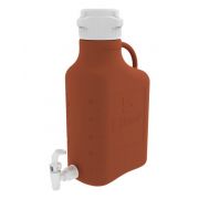 Carboy, 5L, Amber HDPE, 83B Cap, w Spigot, 1/EA