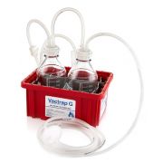 Vactrap™ G, 1L + 1L, Glass Bottles, Red Bin, GL45 Cap w/1/4" ID Tubing, 1/EA