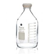 PUREGRIP® Glass Bottles, Media, Round, Clear, GL45 VersaCap®, 2,000mL, 10/CS